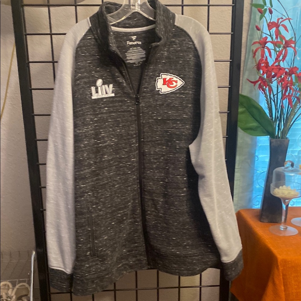 Kansas City Chiefs Gray and Black Jacket